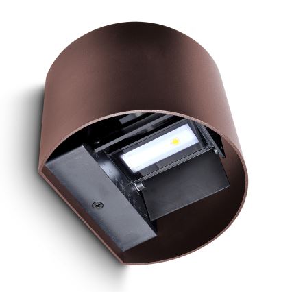 Brilagi - Lampada da parete LED per esterni RONDO LED/6W/230V marrone IP54