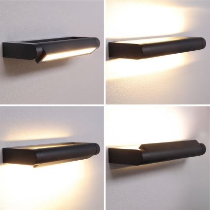 Brilagi - Lampada da parete LED per esterni SALERNO LED/12W/230V 35,5 cm nero IP65