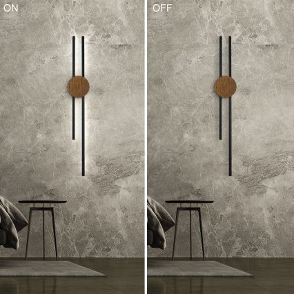 Brilagi - Lampada da parete LED WOODY COLLINE LED/15W/230V 80 cm rovere noce