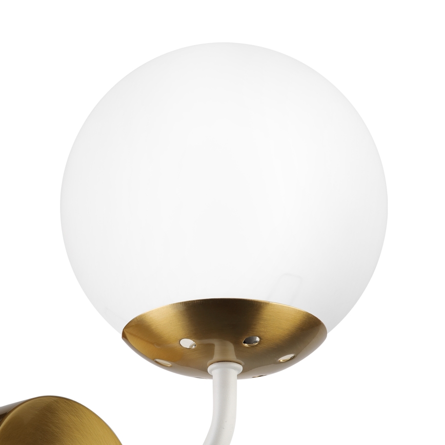 Brilagi - Lampada da parete MALIVA 1xE14/15W/230V dorata/bianca