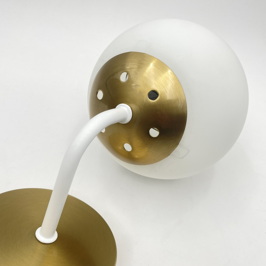 Brilagi - Lampada da parete MALIVA 1xE14/15W/230V dorata/bianca