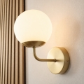 Brilagi - Lampada da parete MALIVA 1xE14/15W/230V dorata/bianca