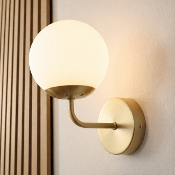Brilagi - Lampada da parete MALIVA 1xE14/15W/230V dorata/bianca