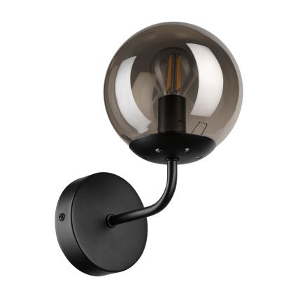 Brilagi - Lampada da parete MALIVA 1xE14/15W/230V nero/fumé
