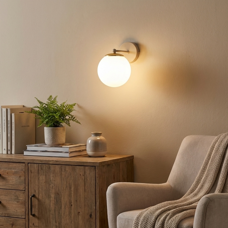 Brilagi - Lampada da parete MILO ECRU 1xE27/60W/230V beige/oro