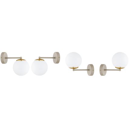 Brilagi - Lampada da parete MILO ECRU 1xE27/60W/230V beige/oro