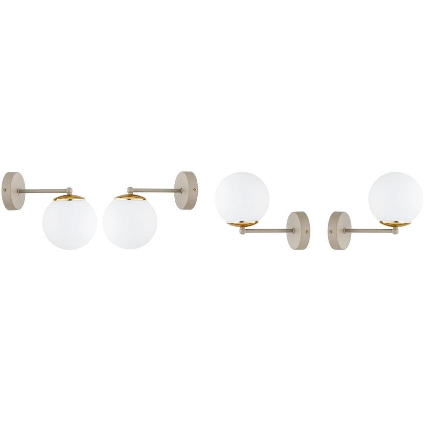 Brilagi - Lampada da parete MILO ECRU 1xE27/60W/230V beige/oro