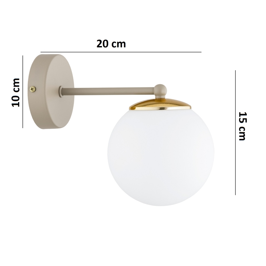 Brilagi - Lampada da parete MILO ECRU 1xE27/60W/230V beige/oro