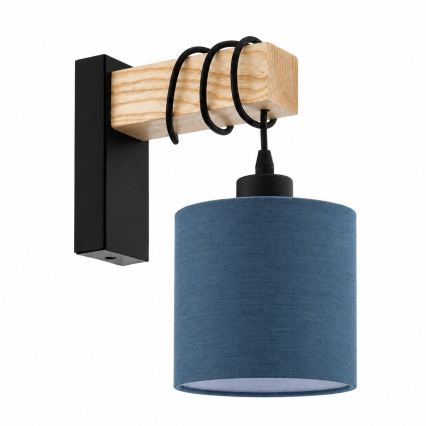 BRILAGI - Lampada da parete NUBILA 1xE27/60W/230V marrone/nero/blu scuro