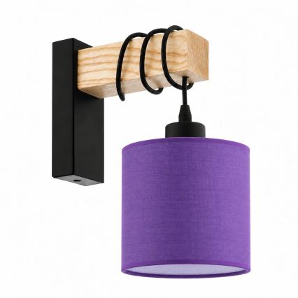 BRILAGI - Lampada da parete NUBILA 1xE27/60W/230V marrone/nero/viola