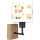 Brilagi - Lampada da parete per bambini BOBO WOOD 1xE27/25W/230V rovere/nero/bianco/orsetti