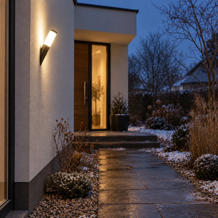 BRILAGI - Lampada da parete per esterni con sensore di movimento ELIA 1xE27/20W/230V IP44 antracite