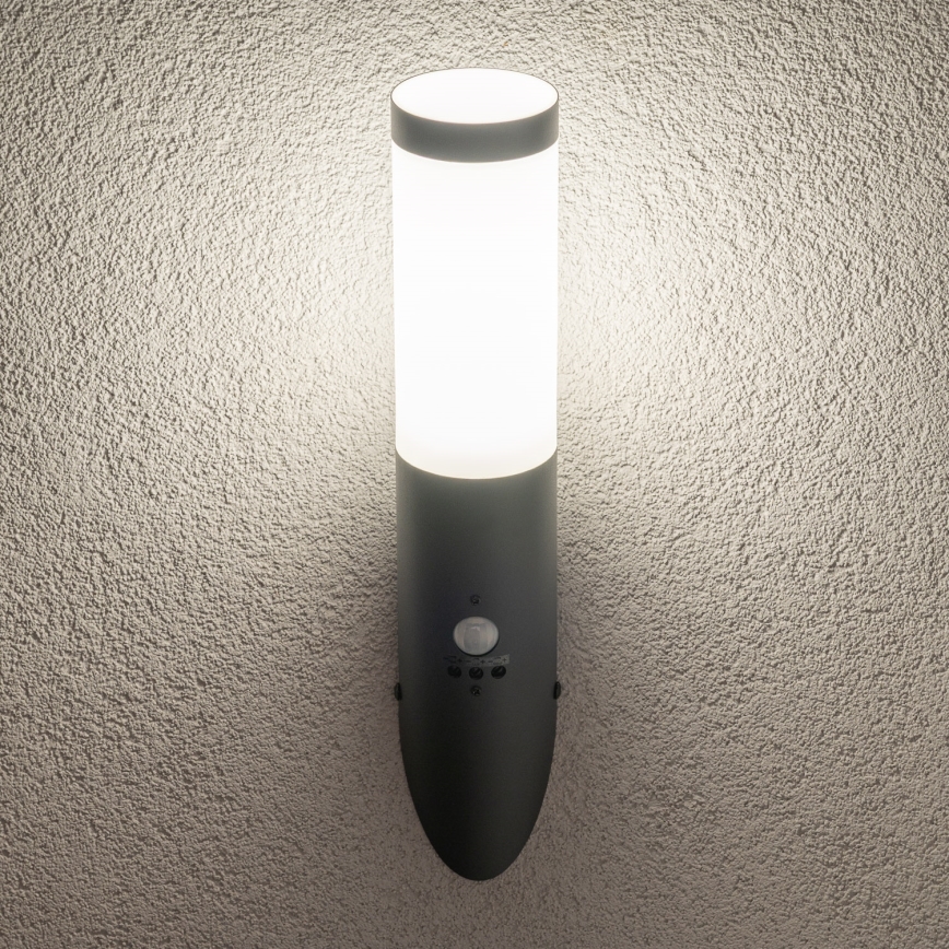 BRILAGI - Lampada da parete per esterni con sensore di movimento ELIA 1xE27/20W/230V IP44 antracite