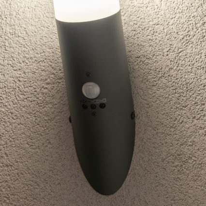 BRILAGI - Lampada da parete per esterni con sensore di movimento ELIA 1xE27/20W/230V IP44 antracite
