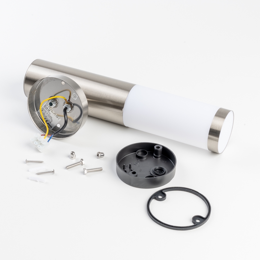 BRILAGI - Lampada da parete per esterni con sensore ELIA 1xE27/20W/230V IP44 cromo opaco