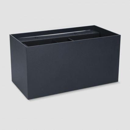 Brilagi - Lampada da parete per esterni DOUBLE CUBE LED, 12W/230V, nera, IP65