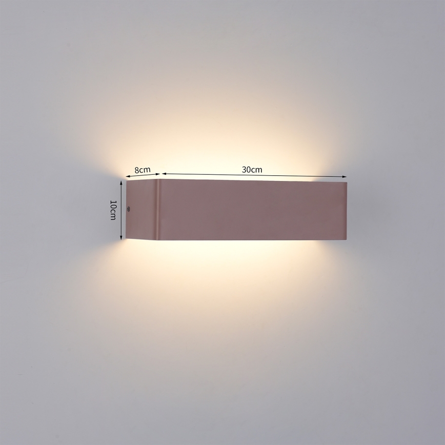 Brilagi - Lampada da parete per esterni LED DONNANI/12W/230V 30 cm marrone IP44
