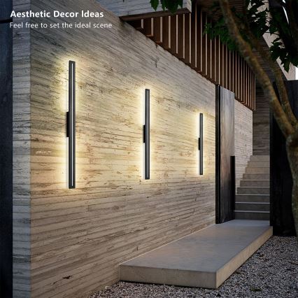 Brilagi - Applique da esterno LINEO LED/24W/230V 4000K IP65 100 cm nero CRI 90