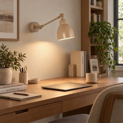 BRILAGI - Lampada da parete QUILL 1xE27/40W/230V 40 cm beige