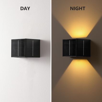 Brilagi - Lampada da parete solare a LED con sensore SOLAR CUBE LED/2W/3,2V IP54