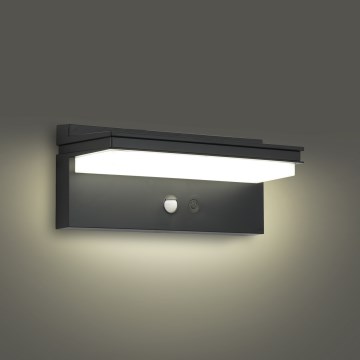 Brilagi - Lampada da parete solare a LED con sensore SUN SENSE LED/10W/3,7V 4000 mAh IP44