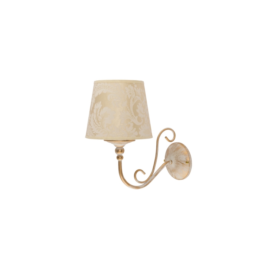 Brilagi - Lampada da parete SONIA 1xE27/15W/230V crema/patina