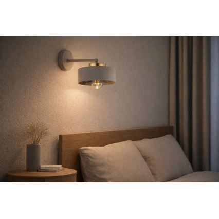 Brilagi - Lampada da parete SPRING 1xE27/60W/230V beige/oro