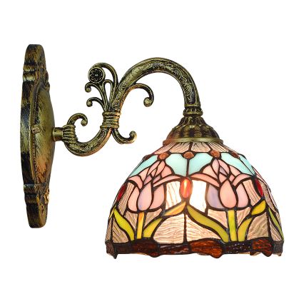 Brilagi - Lampada da parete Tiffany in vetro colorato LORAS 1xE27/40W/230V