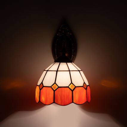 Brilagi - Lampada da parete Tiffany in vetro colorato SIENNA 1xE14/40W/230V