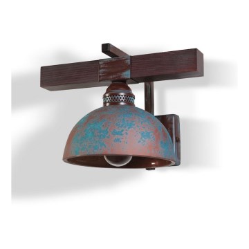 BRILAGI - Lampada da parete VIRIONI 1xE27/60W/230V marrone/patina