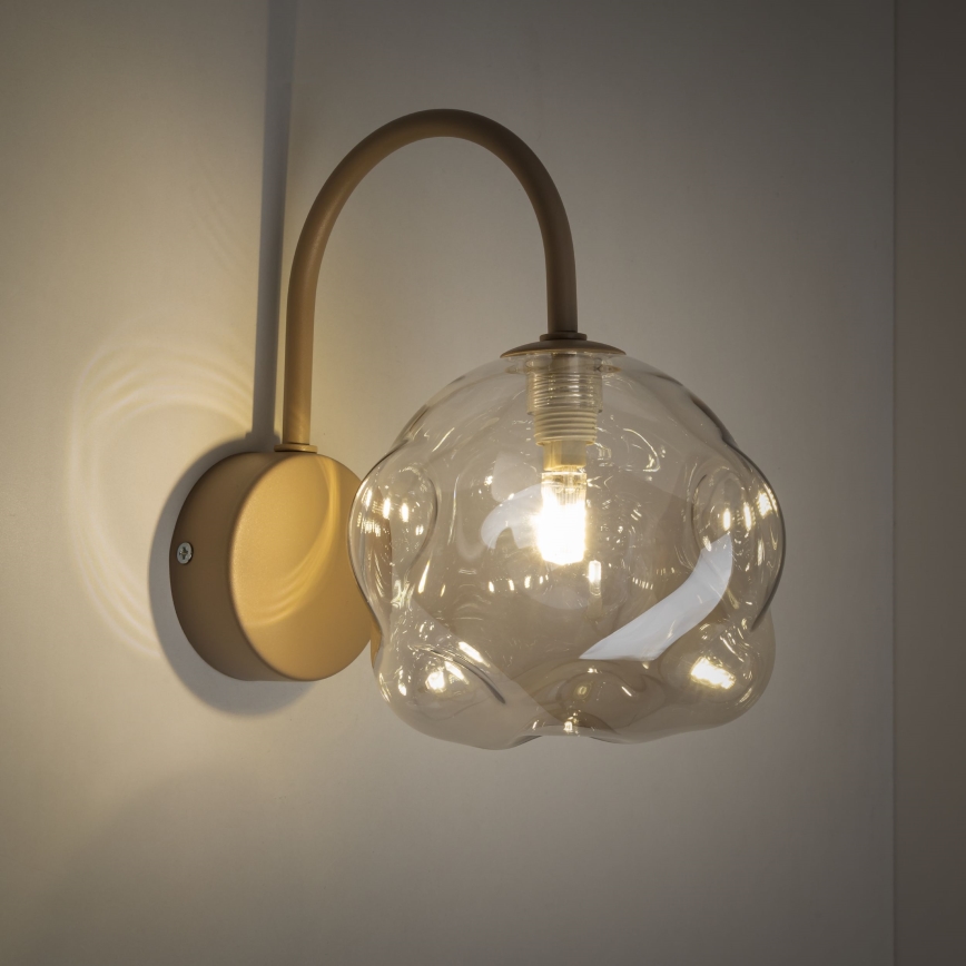 Brilagi - Lampada da parete VULCANO 1xG9/8W/230V beige/fumé