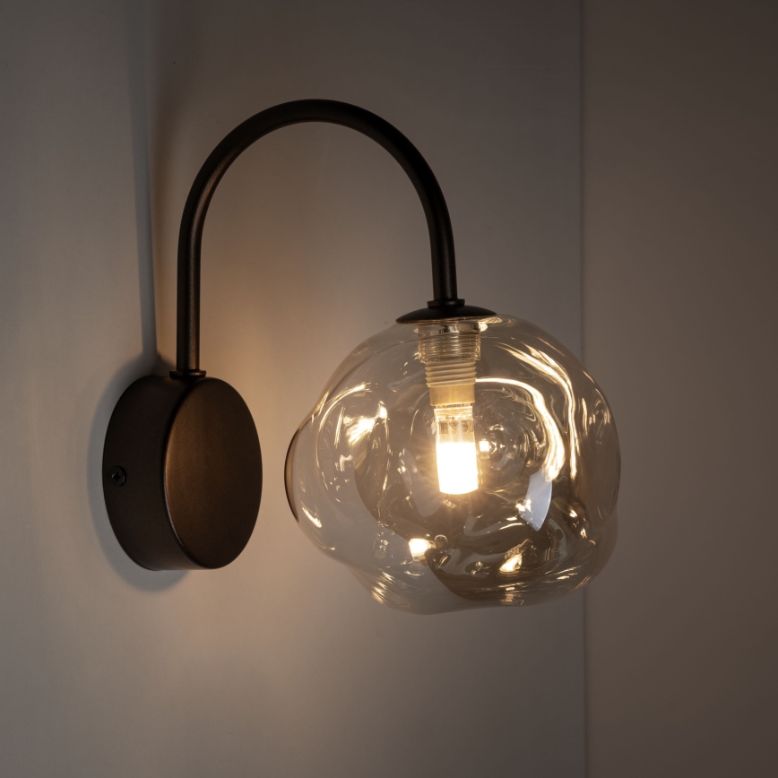 Brilagi - Lampada da parete VULCANO 1xG9/8W/230V marrone/beige fumé