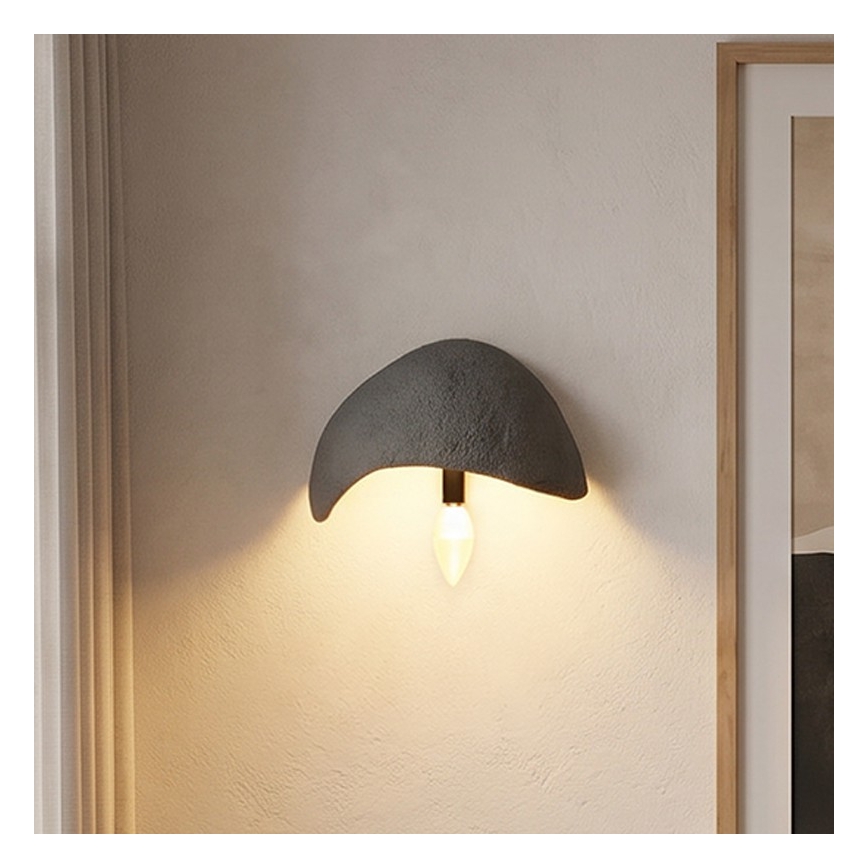 Brilagi - Lampada da parete WABI SABI 1xE14/40W/230V grigia