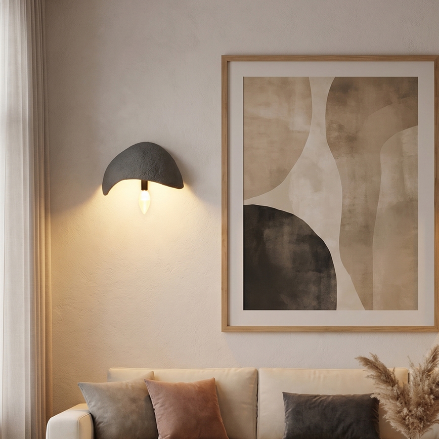Brilagi - Lampada da parete WABI SABI 1xE14/40W/230V grigia