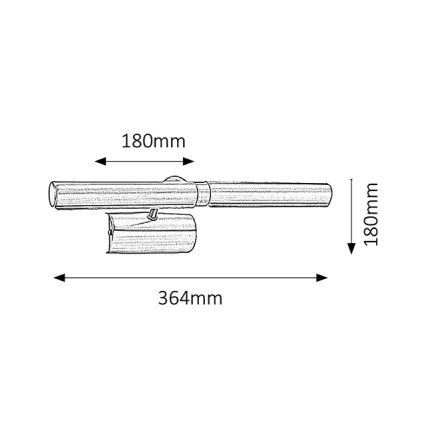 Brilagi - Lampada da quadro DANAE 2xE14/40W/230V nero
