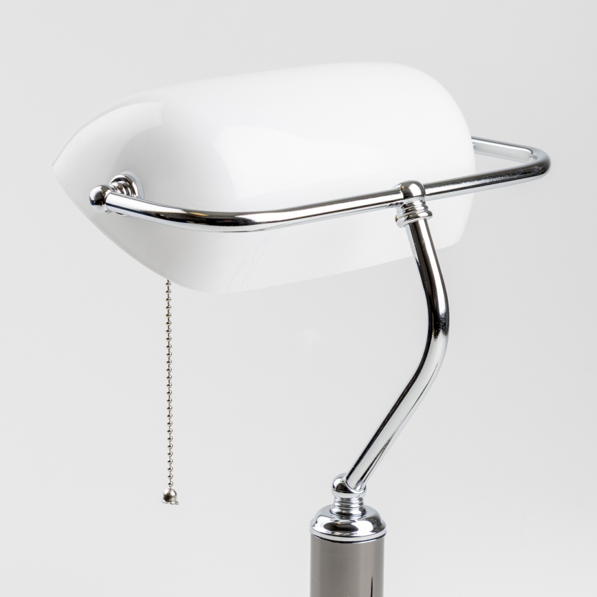 Brilagi - Lampada da scrivania BANK OFFICE 1xE27/60W/230V nero/argento/bianco