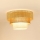 Brilagi - Lampada da soffitto CEDAR LUNETA 1xE27/15W/230V diam. 45 cm rattan/marrone/crema