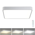 Brilagi - Lampada da soffitto dimmerabile a LED POOL SQUARE LED/36W/230V 3000-6000K 40x40 cm bianco + telecomando