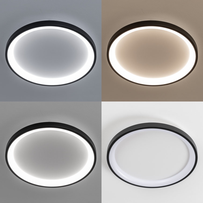 Brilagi - Plafoniera LED dimmerabile FALCON SLIM LED/42W/230V 3000-6500K Ø 50 cm nero + telecomando