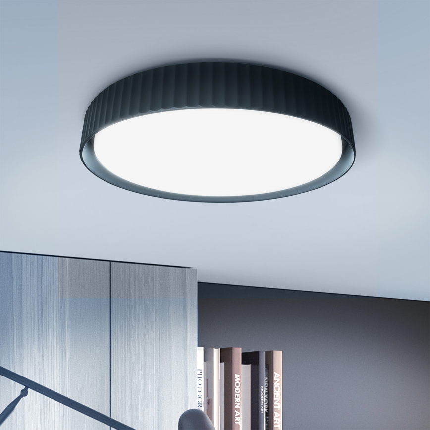 Brilagi - Plafoniera dimmerabile a LED LUCIA LED/48W/230V 3000-6500K Ø 41 cm nero + telecomando