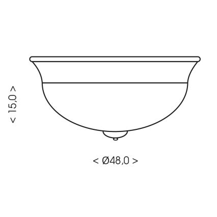 Brilagi - Lampada da soffitto FRESCO 3xE27/40W/230V Ø 48 cm marrone
