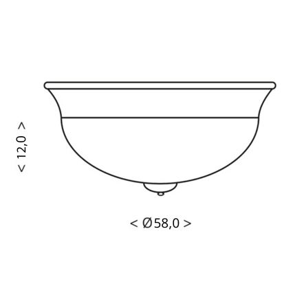 BRILAGI - Lampada da soffitto FRESCO 3xE27/40W/230V Ø 48 cm marrone