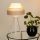 Brilagi - Lampada da tavolo ALASKA LUNETA 1xE27/15W/230V grigio/color crema