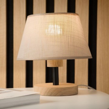 Brilagi - Lampada da tavolo ANTHONY 1xE27/60W/230V quercia/beige