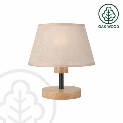 Brilagi - Lampada da tavolo ANTHONY 1xE27/60W/230V quercia/beige