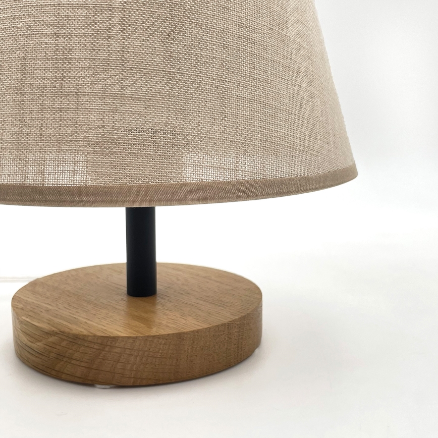 Brilagi - Lampada da tavolo ANTHONY 1xE27/60W/230V quercia/beige