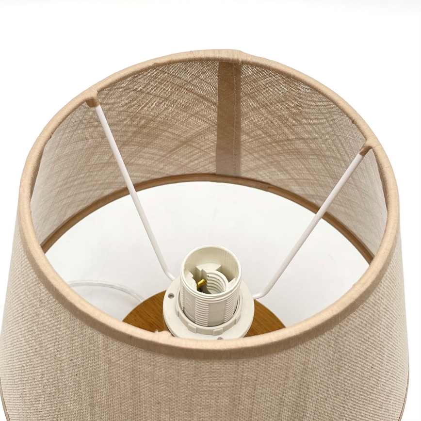 Brilagi - Lampada da tavolo ANTHONY 1xE27/60W/230V quercia/beige