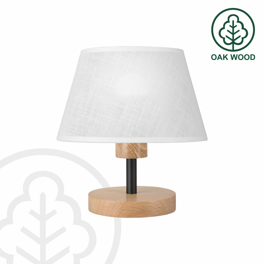 Brilagi - Lampada da tavolo ANTHONY 1xE27/60W/230V quercia/bianco