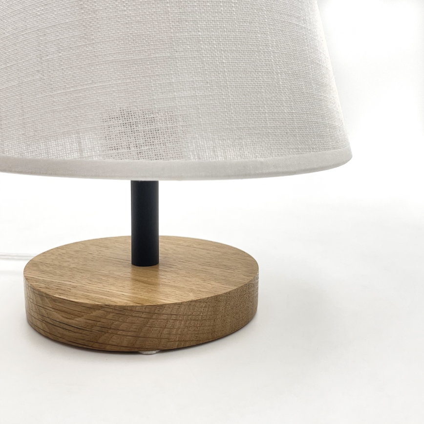 Brilagi - Lampada da tavolo ANTHONY 1xE27/60W/230V quercia/bianco