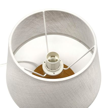 Brilagi - Lampada da tavolo ANTHONY 1xE27/60W/230V quercia/bianco